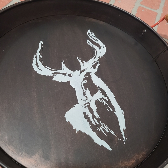 Threshold tray buck serving tray metal tray with handles - Picture 3 of 8